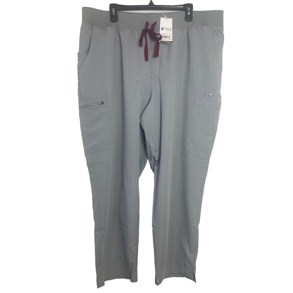 FIGS High-waisted Yola with Yoga Waistband Scrub Pants Gray Size 4XLR NWT